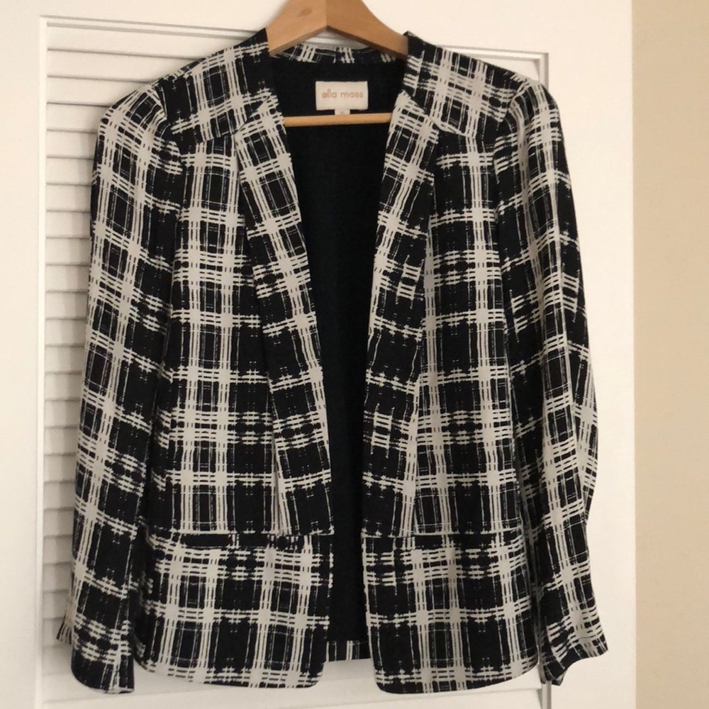 Ella Moss checkered blazer in xs NWOT